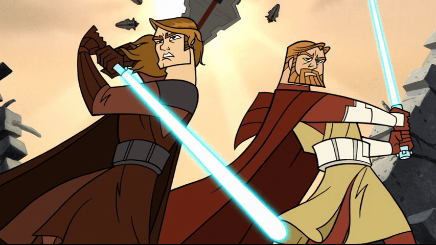 Anakin and Obi-Wan CW