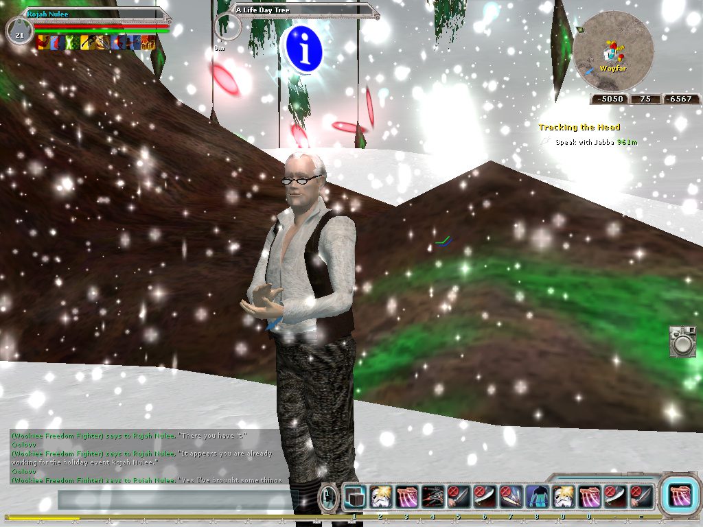 Saun Dann aka Sohn Dann trader on Kashyyyk, NPC and rebel sympathizer at LifeDa iny Star Wars Galaxies