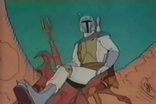 Boba Fett from Star Wars Holiday Special Faithful Wookiee animation