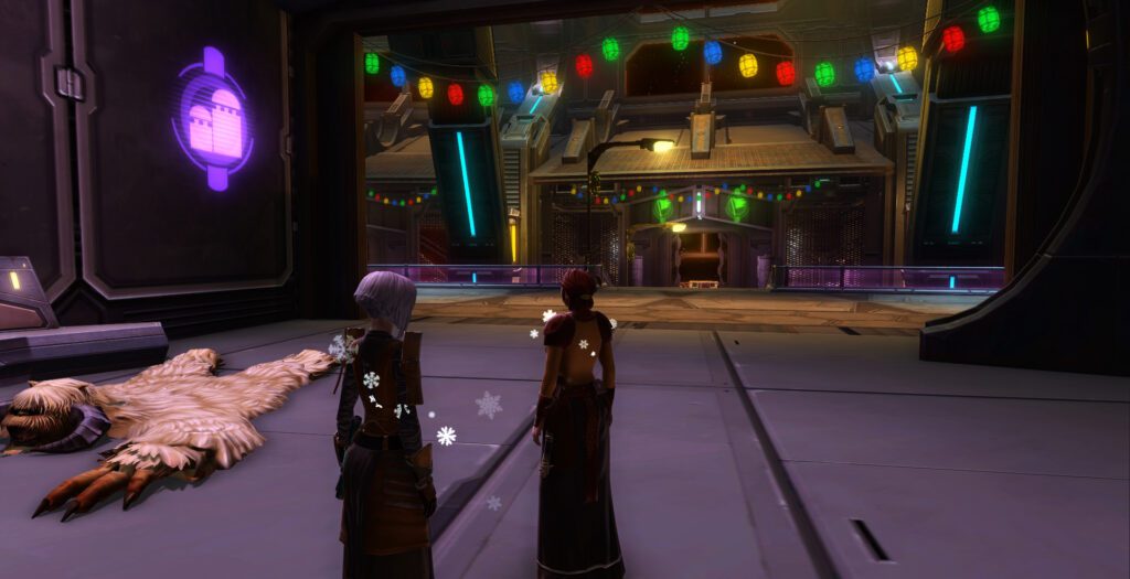 decorative LifeDay lights on Republic fleet in SWTOR