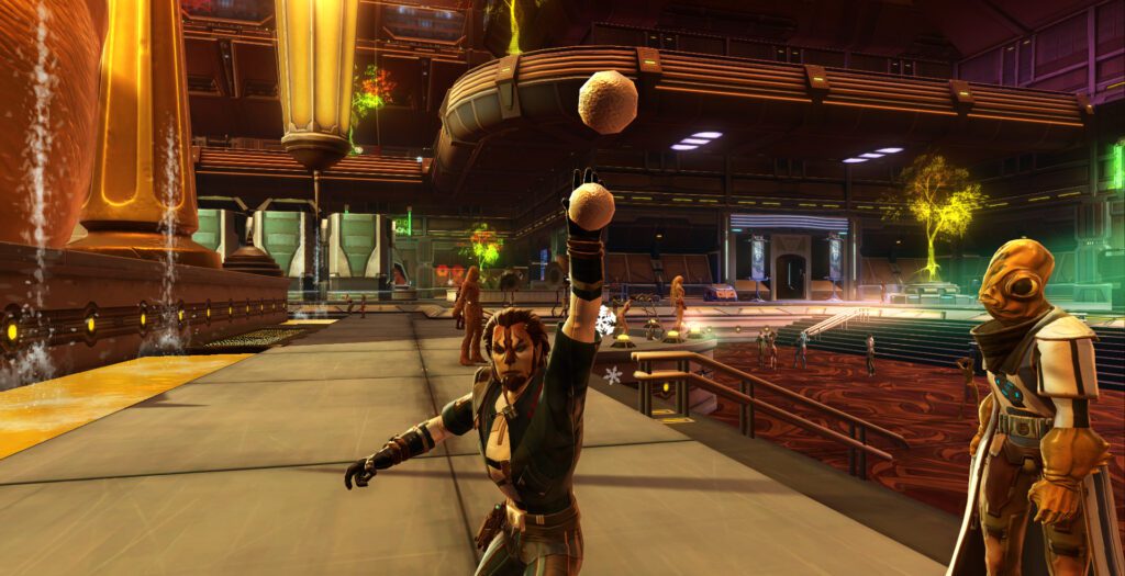 SWTOR snowball throw on LifeDay
