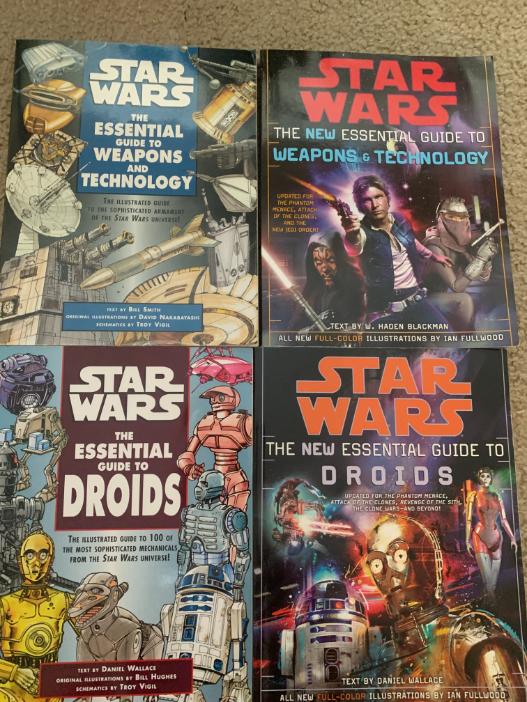 The Essential Guide to Weapons and Technology, old and new, The Essential Guide to Droids, old and new.