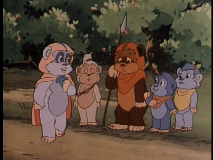 ewoks Wicket, Kneesa and Woklings