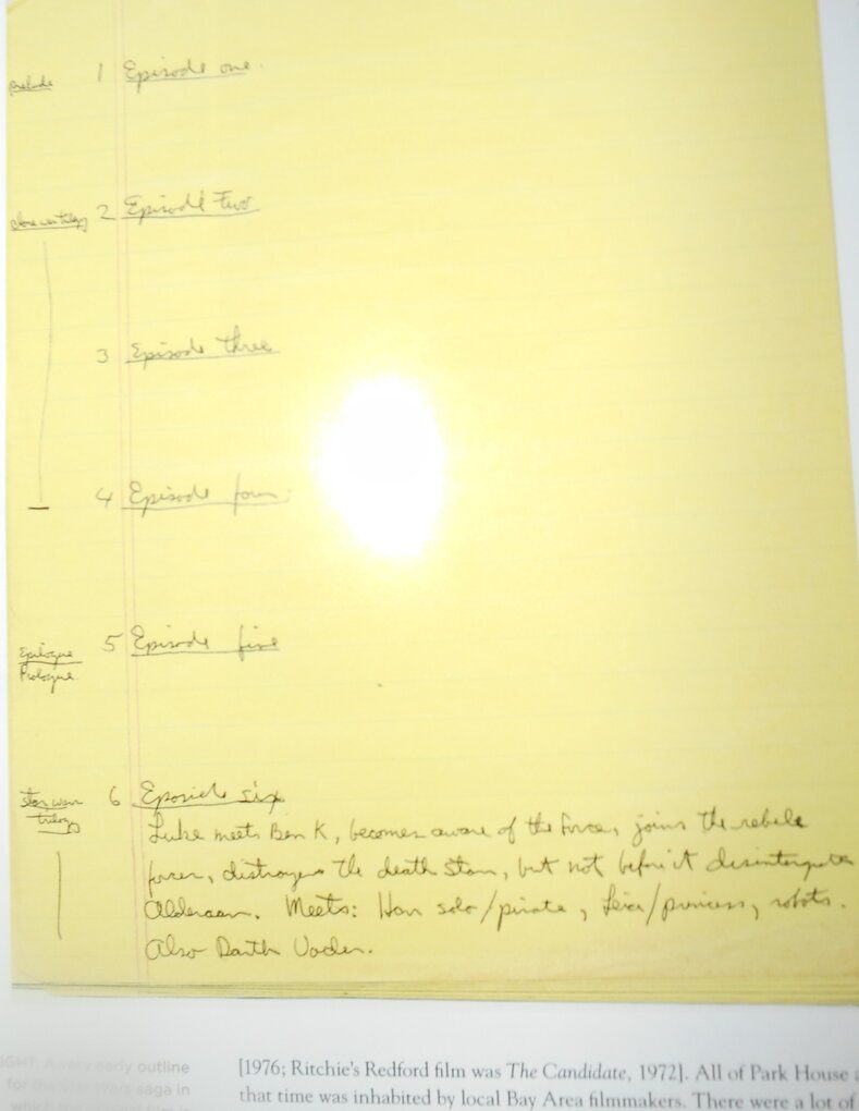 Star Wars Saga outline from Making of the Empire Strikes Back by JW Rinzler