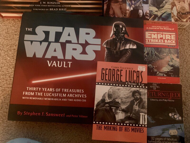 Star Wars Vault by  Stephen J. Sansweet and Pete Vilmur
 Once Upon a Galaxy: A Journal of the Making of The Empire Strikes Back by Alan Arnold,
Making of Return of the Jedi by John Phillip Peecher, George Lucas Close Up the Making of his Movies by Chris Salewicz
