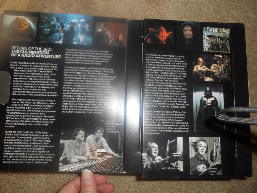 Star Wars Radio Drama interior cover of the cassette set