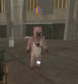 Kyoopid, flying ewok sage at the Festival of Love, Corellia. Star Wars Galaxies